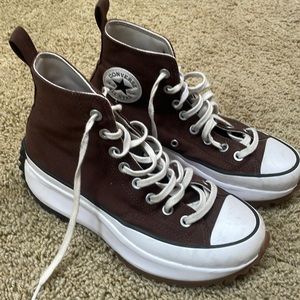 Brown platform converse size women’s 8.5 used